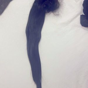 Dark brown extensions 22in long ponytail